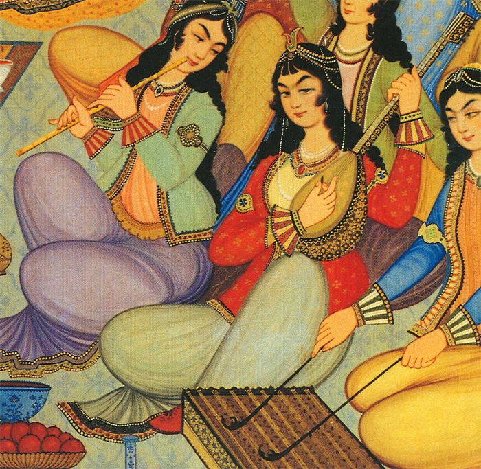 female persian musician